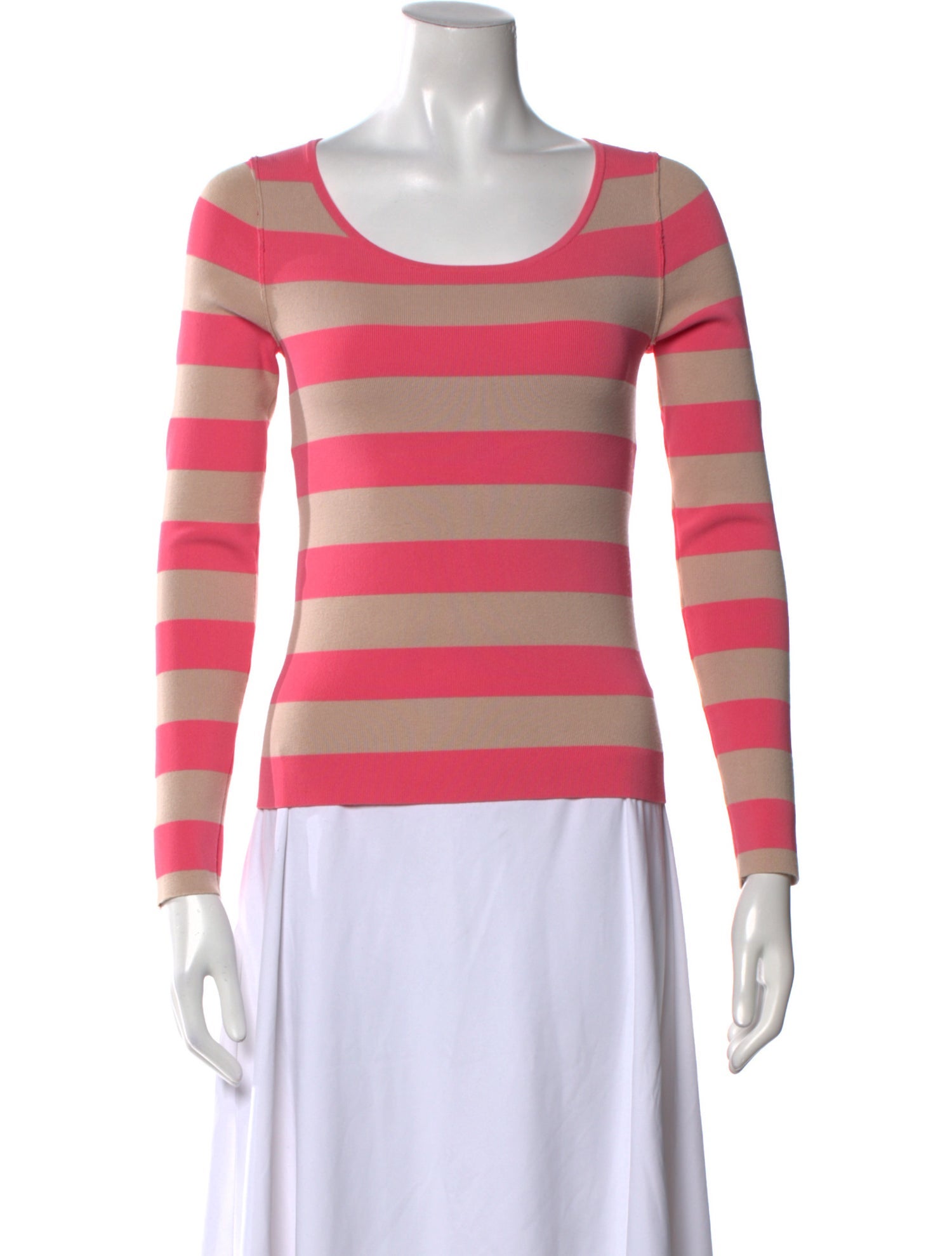 Sonia Rykiel Striped Scoop Neck Sweater