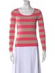 Sonia Rykiel Striped Scoop Neck Sweater