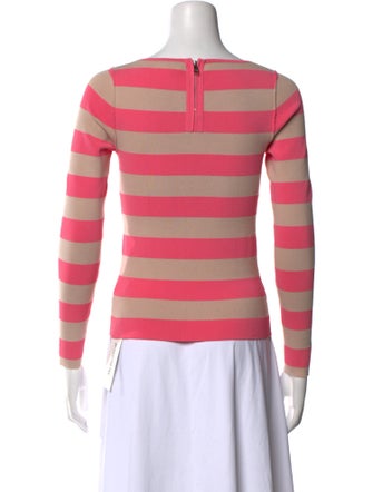 Sonia Rykiel Striped Scoop Neck Sweater