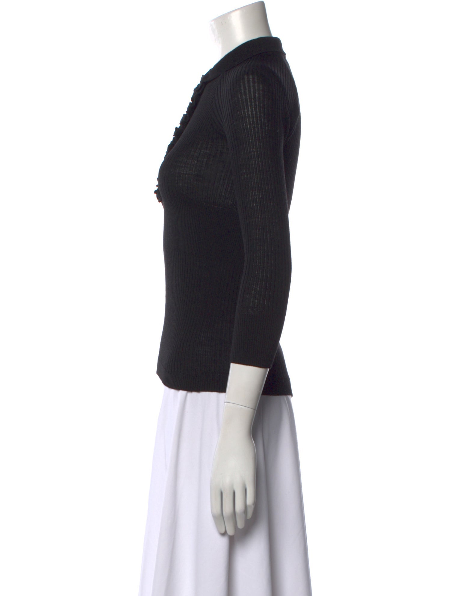 Sonia Rykiel Merino Wool Mock Neck Top