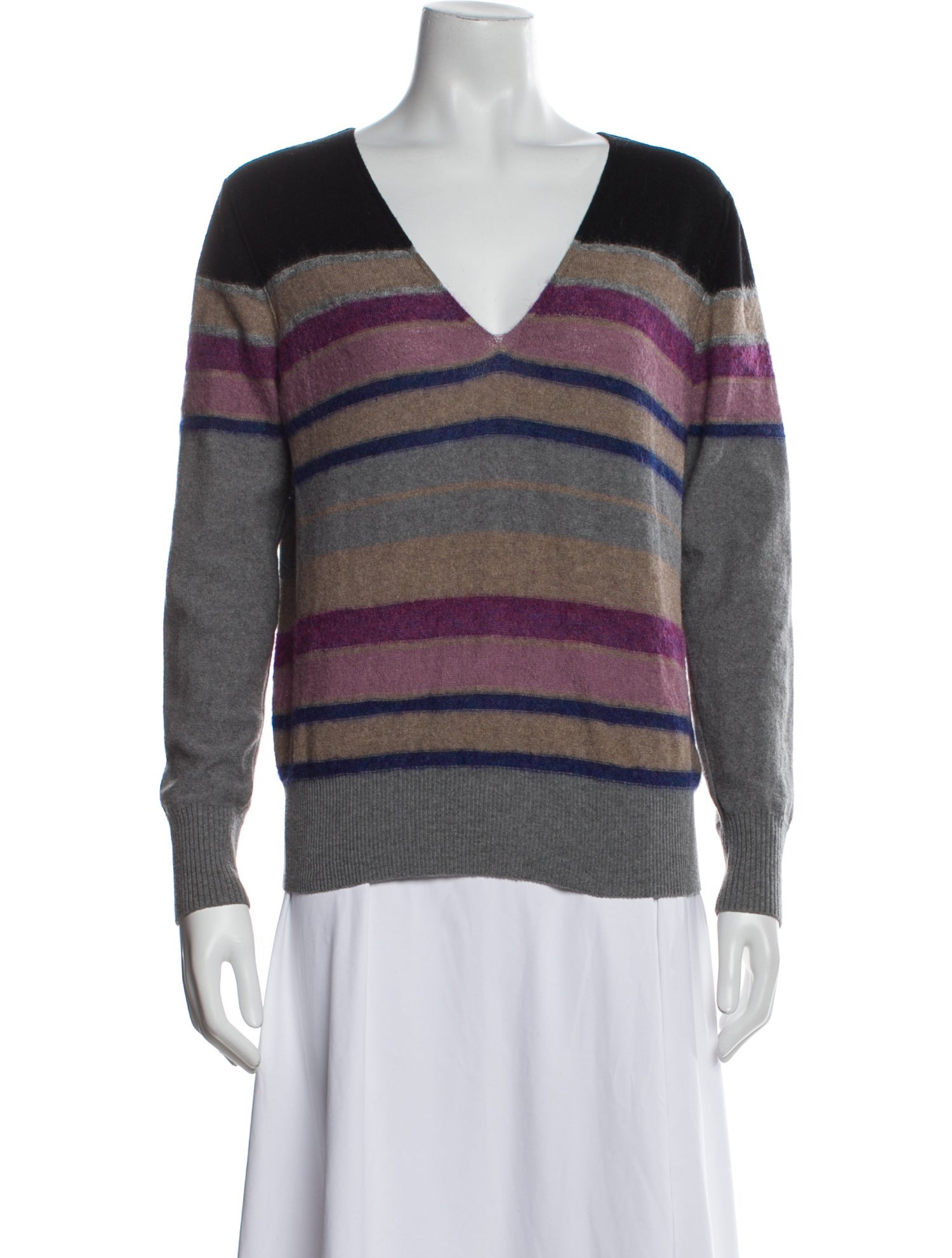 Sonia Rykiel Virgin Wool Striped Sweater