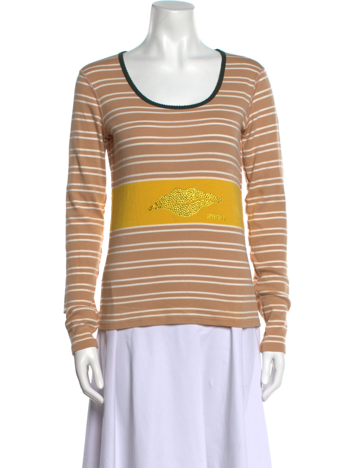 Sonia Rykiel Striped Scoop Neck T-Shirt