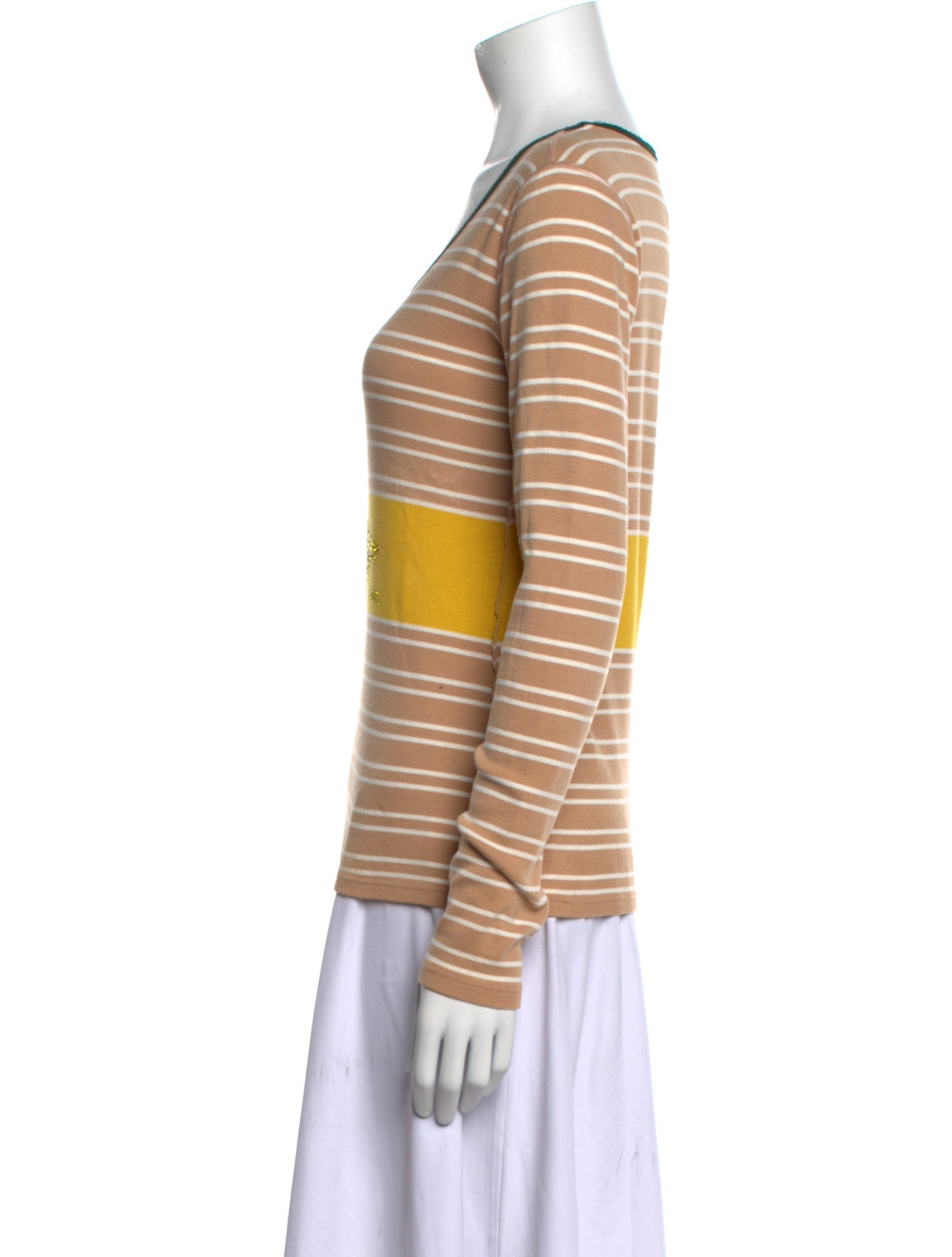 Sonia Rykiel Striped Scoop Neck T-Shirt