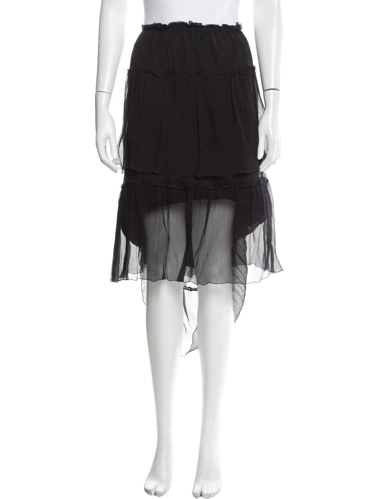 Sonia Rykiel Silk Midi Length Skirt