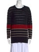 Sonia Rykiel Striped Scoop Neck Sweater