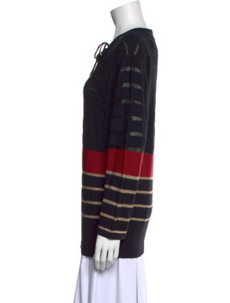 Sonia Rykiel Striped Scoop Neck Sweater