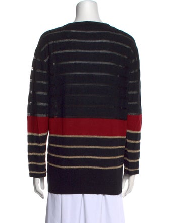 Sonia Rykiel Striped Scoop Neck Sweater