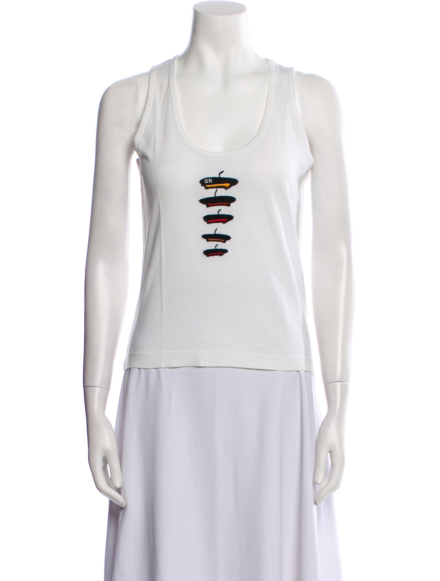 Sonia Rykiel Graphic Print Scoop Neck Top