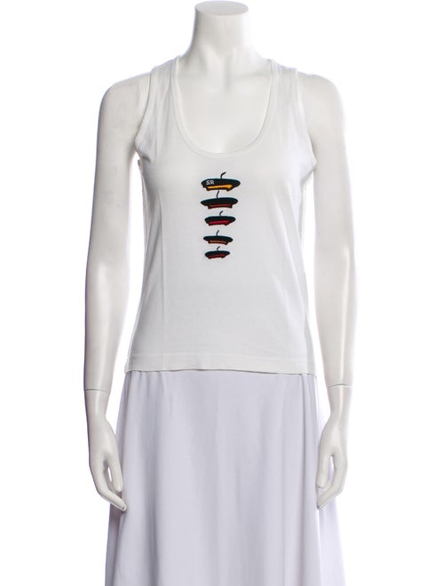 Sonia Rykiel Graphic Print Scoop Neck Top