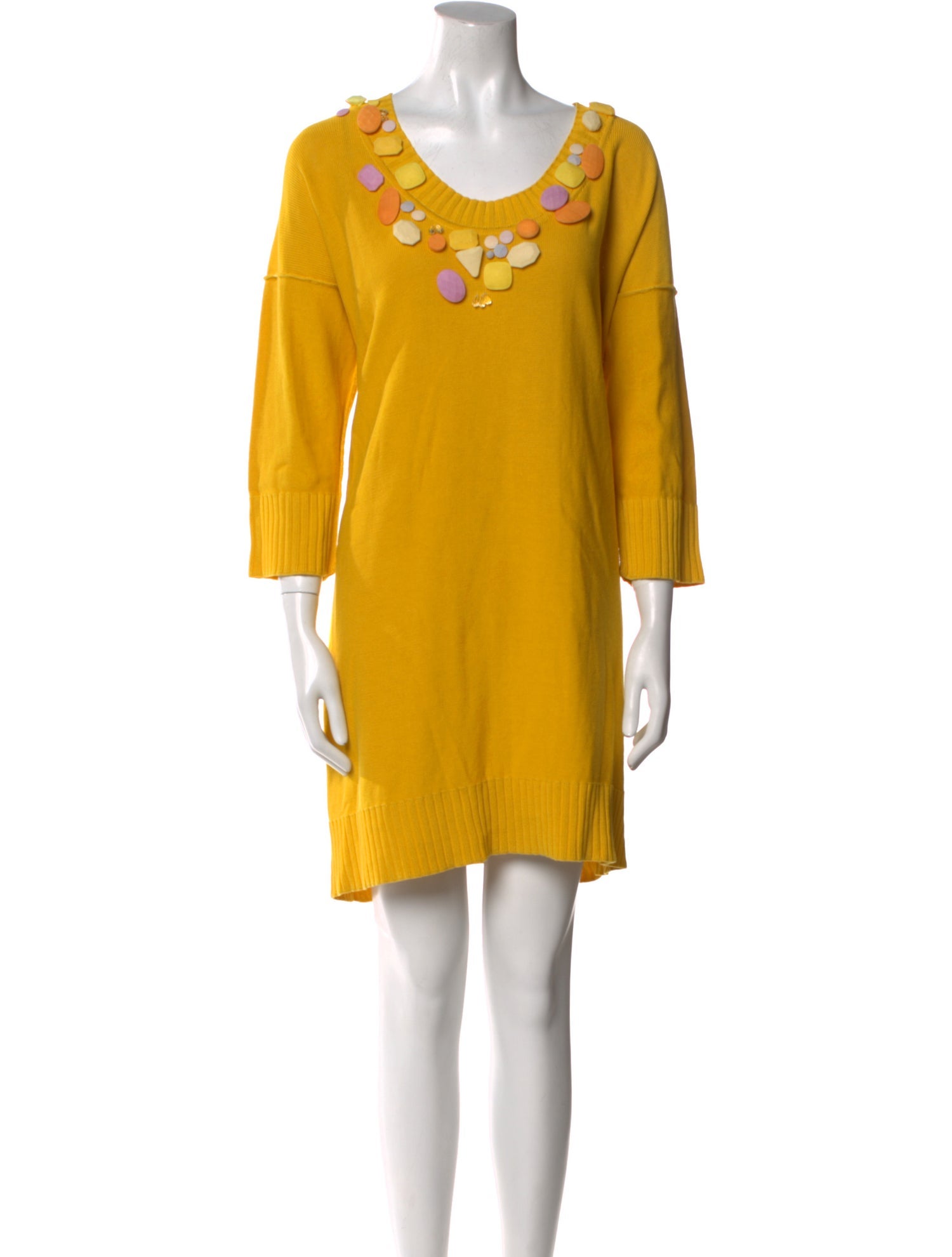 Sonia Rykiel Scoop Neck Mini Dress