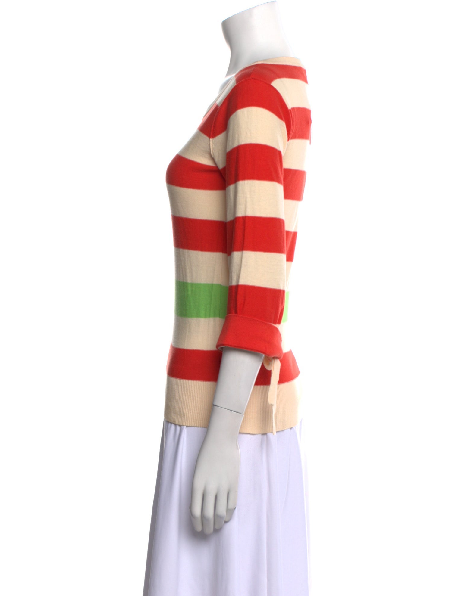 Sonia Rykiel Striped Scoop Neck Sweater
