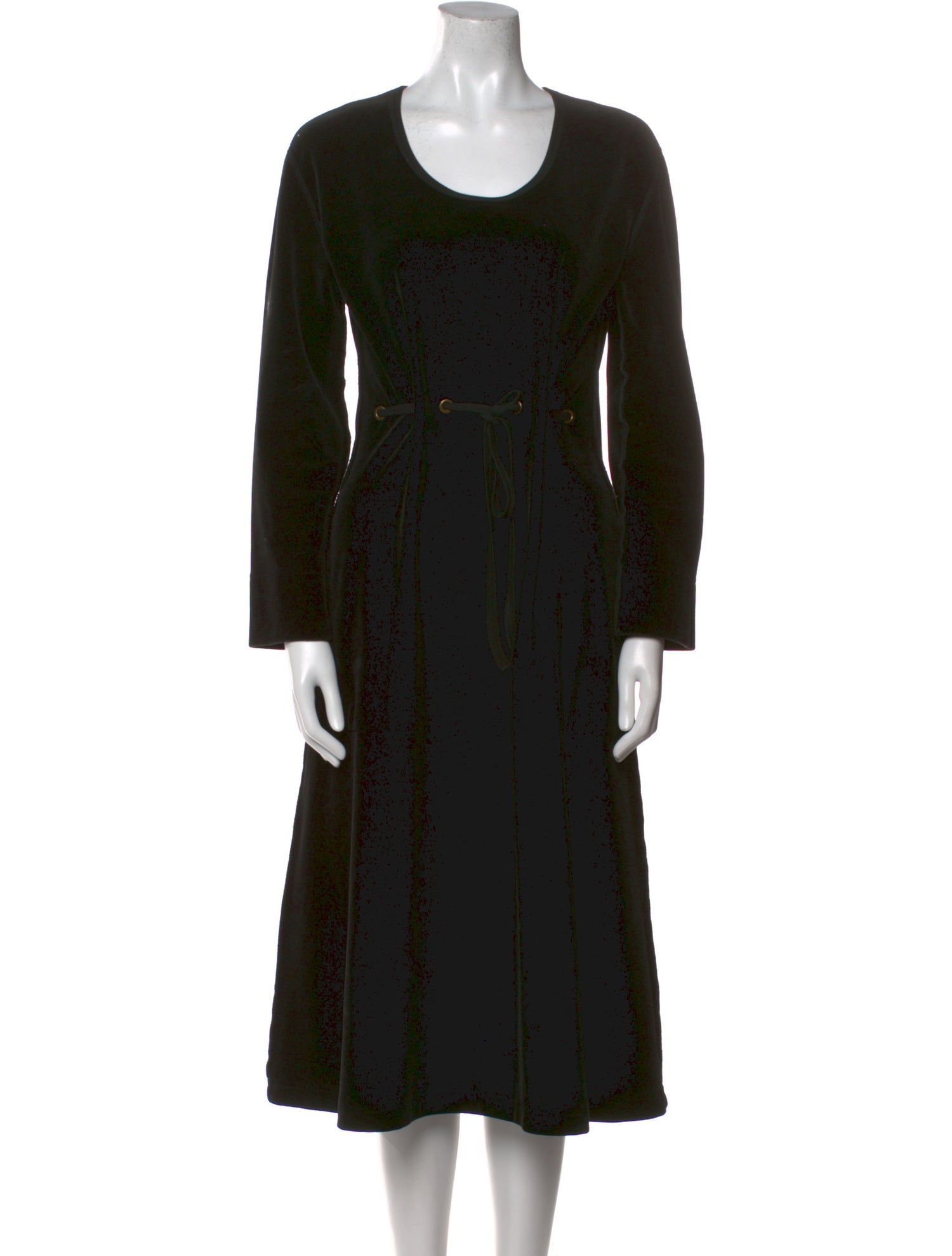 Sonia Rykiel Scoop Neck Midi Length Dress