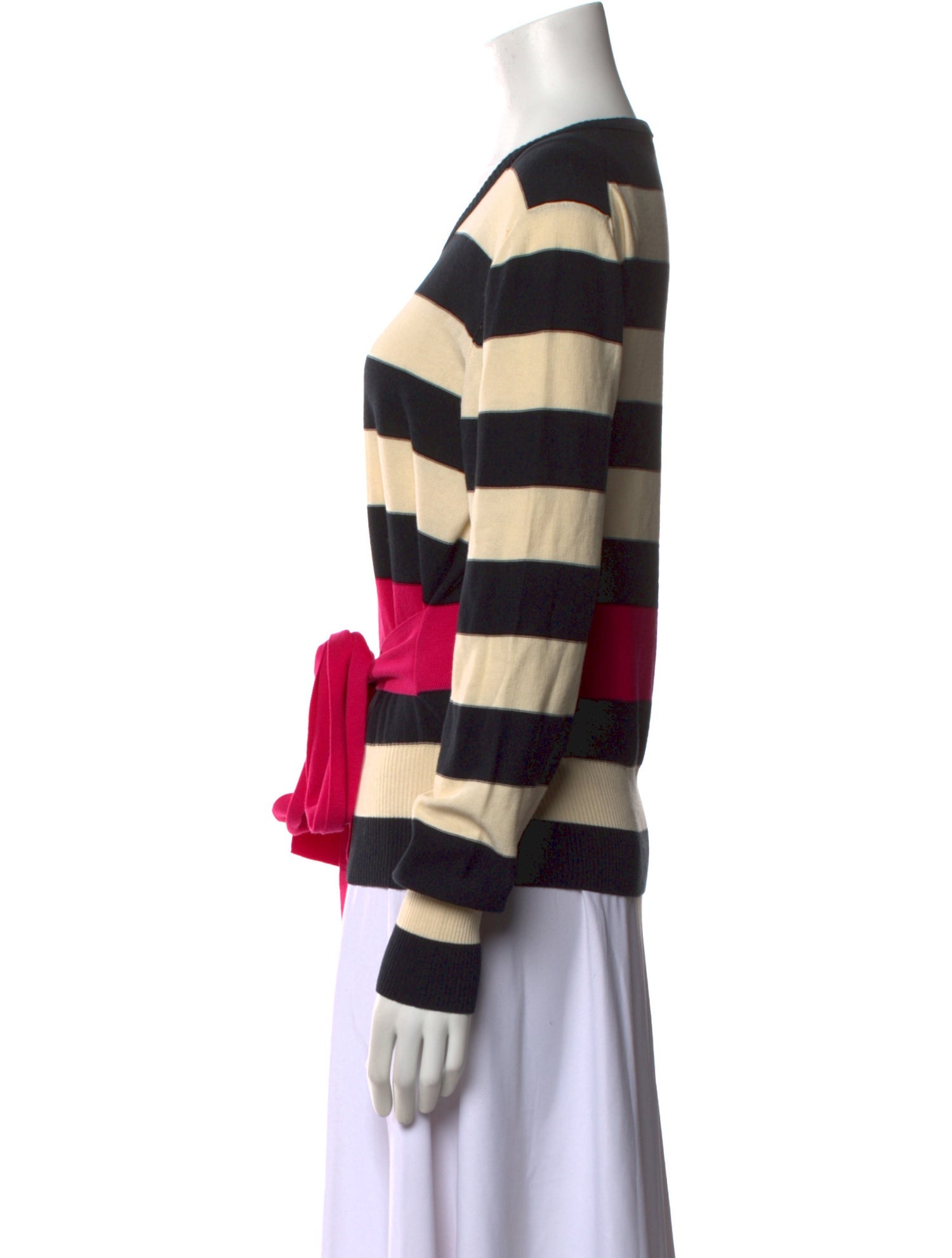 Sonia Rykiel Striped Scoop Neck Sweater