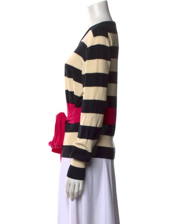 Sonia Rykiel Striped Scoop Neck Sweater