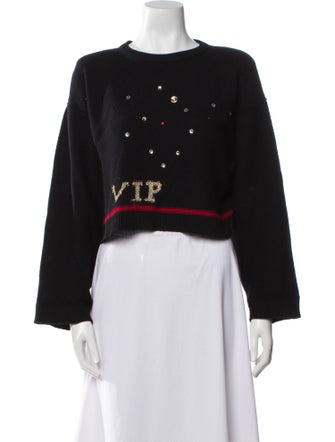 Sonia Rykiel Graphic Print Crew Neck Sweater