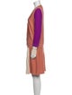 Sonia Rykiel Virgin Wool Colorblock Pattern Skirt Set