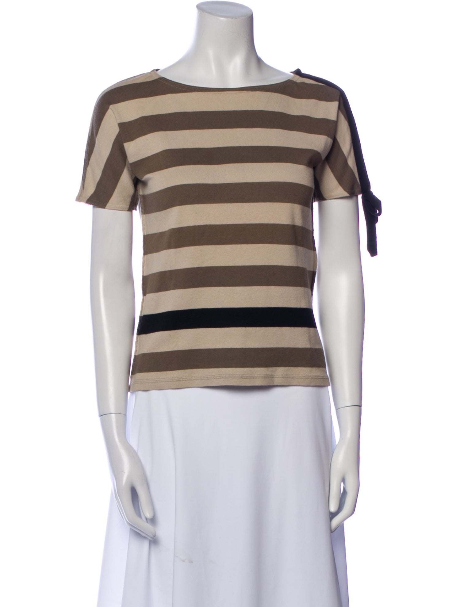 Sonia Rykiel Striped Bateau Neckline T-Shirt