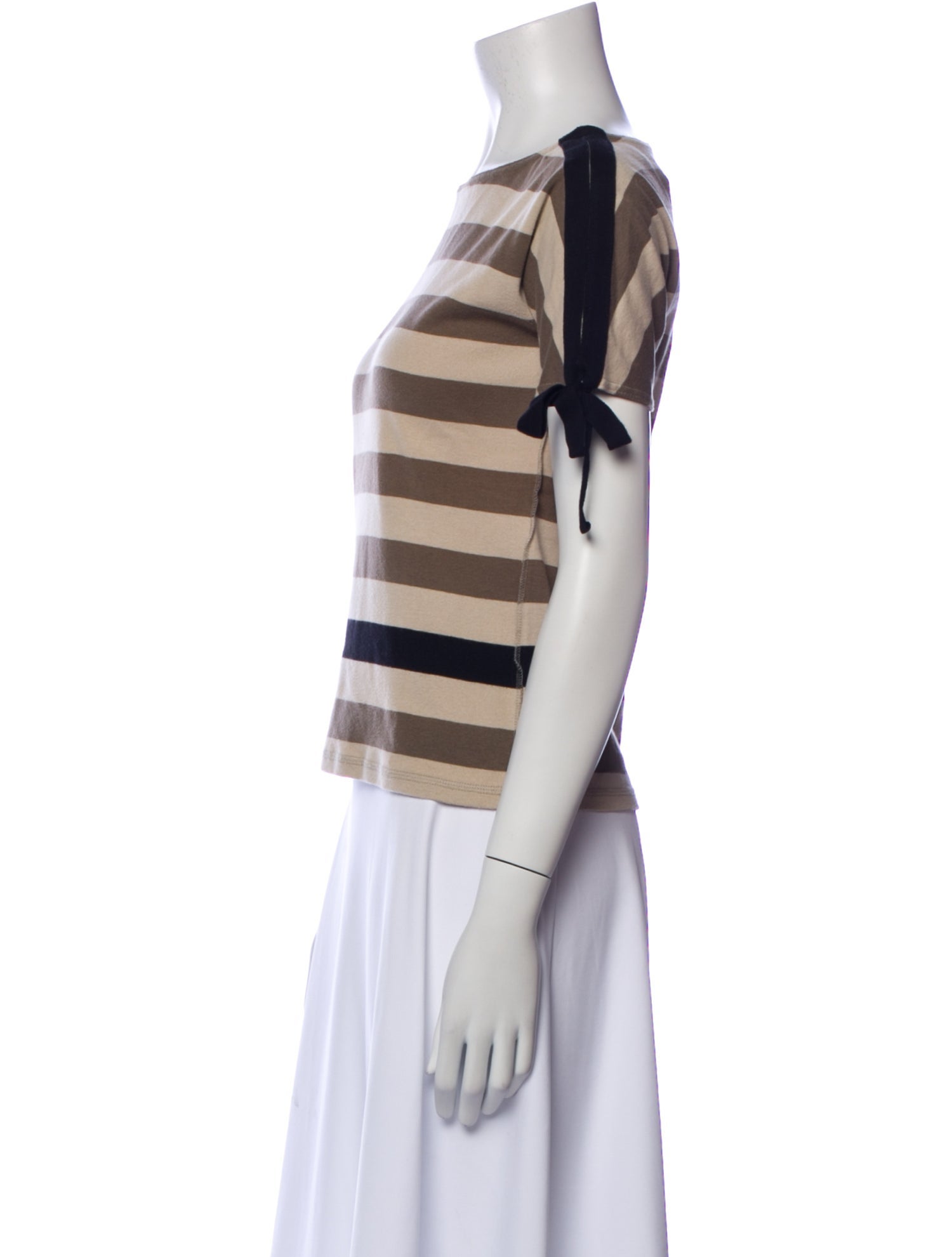 Sonia Rykiel Striped Bateau Neckline T-Shirt