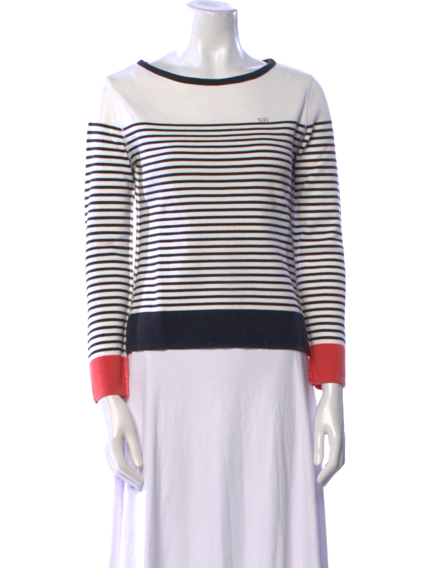 Sonia Rykiel Striped Cowl Neck Sweatshirt