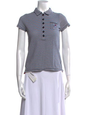 Sonia Rykiel Striped Short Sleeve Polo