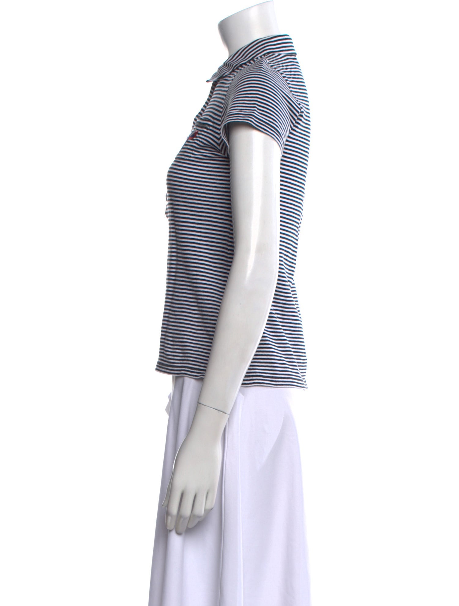 Sonia Rykiel Striped Short Sleeve Polo