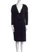 Sonia Rykiel V-Neck Knee-Length Dress