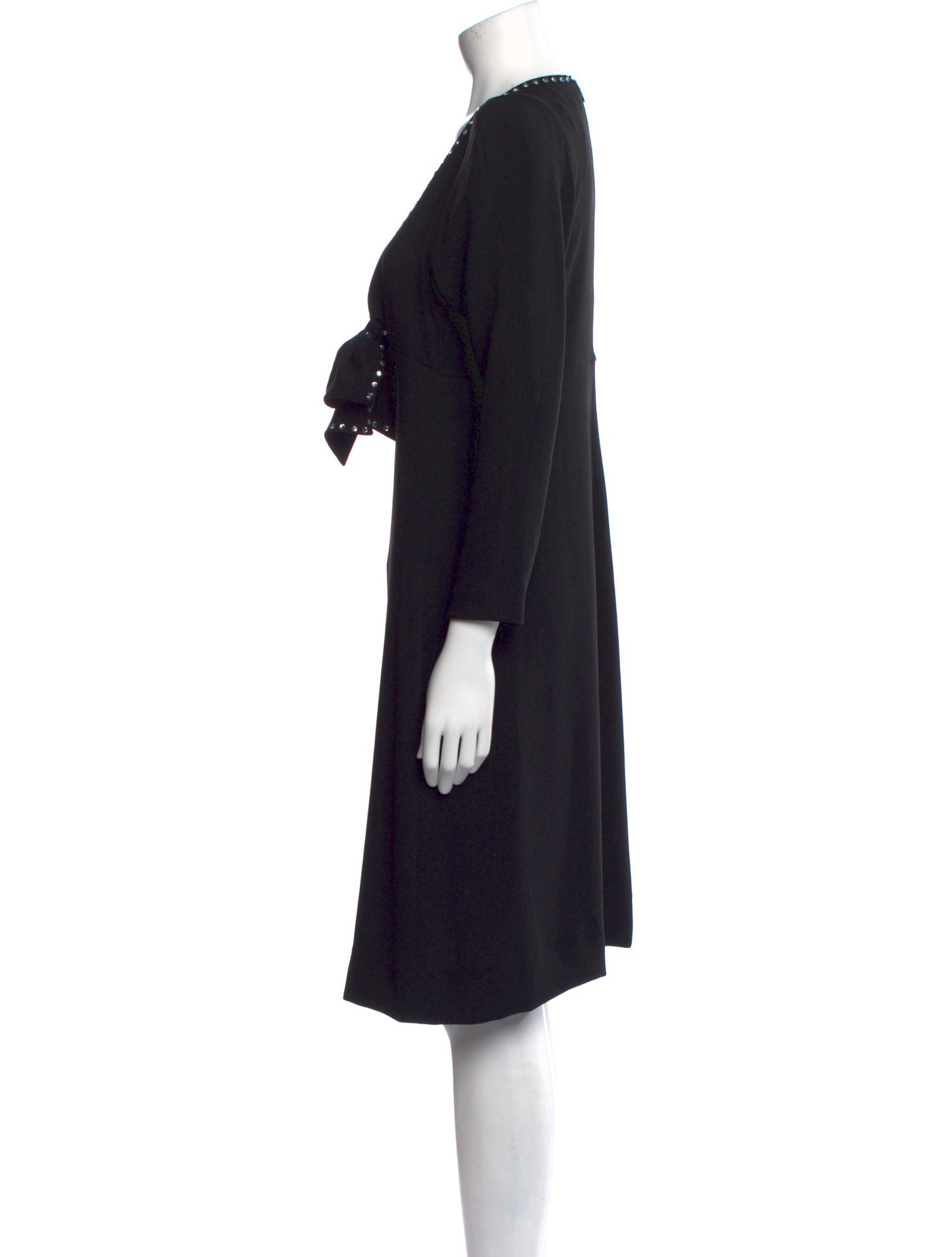 Sonia Rykiel V-Neck Knee-Length Dress