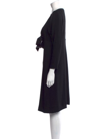 Sonia Rykiel V-Neck Knee-Length Dress