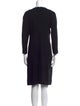 Sonia Rykiel V-Neck Knee-Length Dress