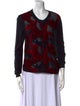 Sonia Rykiel Printed Scoop Neck Sweater