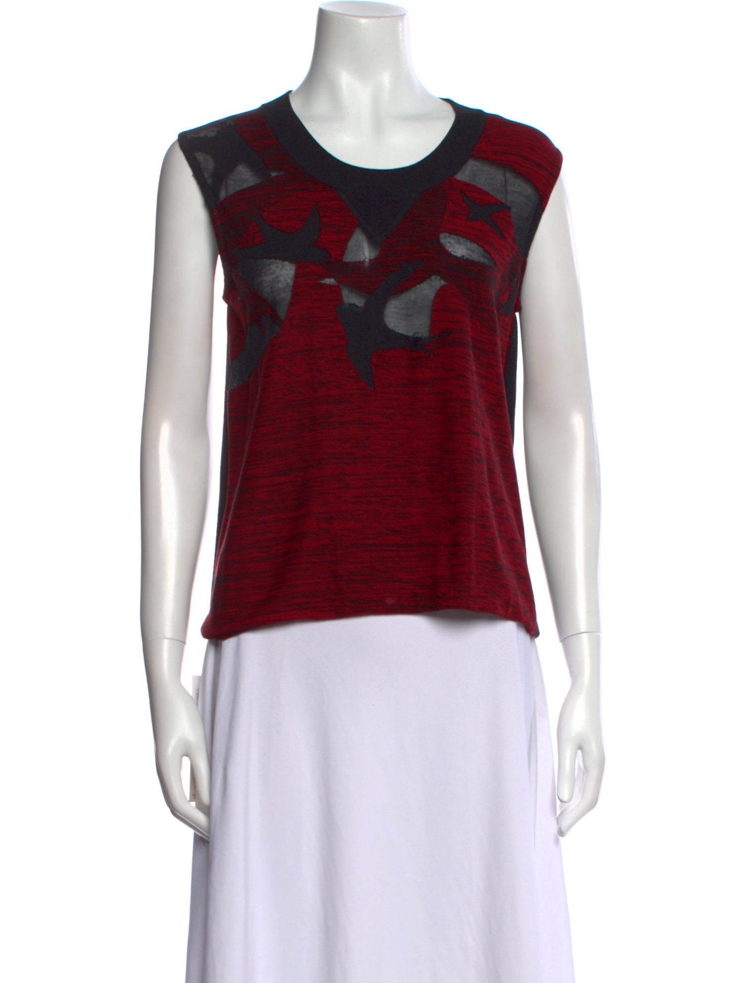 Sonia Rykiel Printed Scoop Neck Sweater