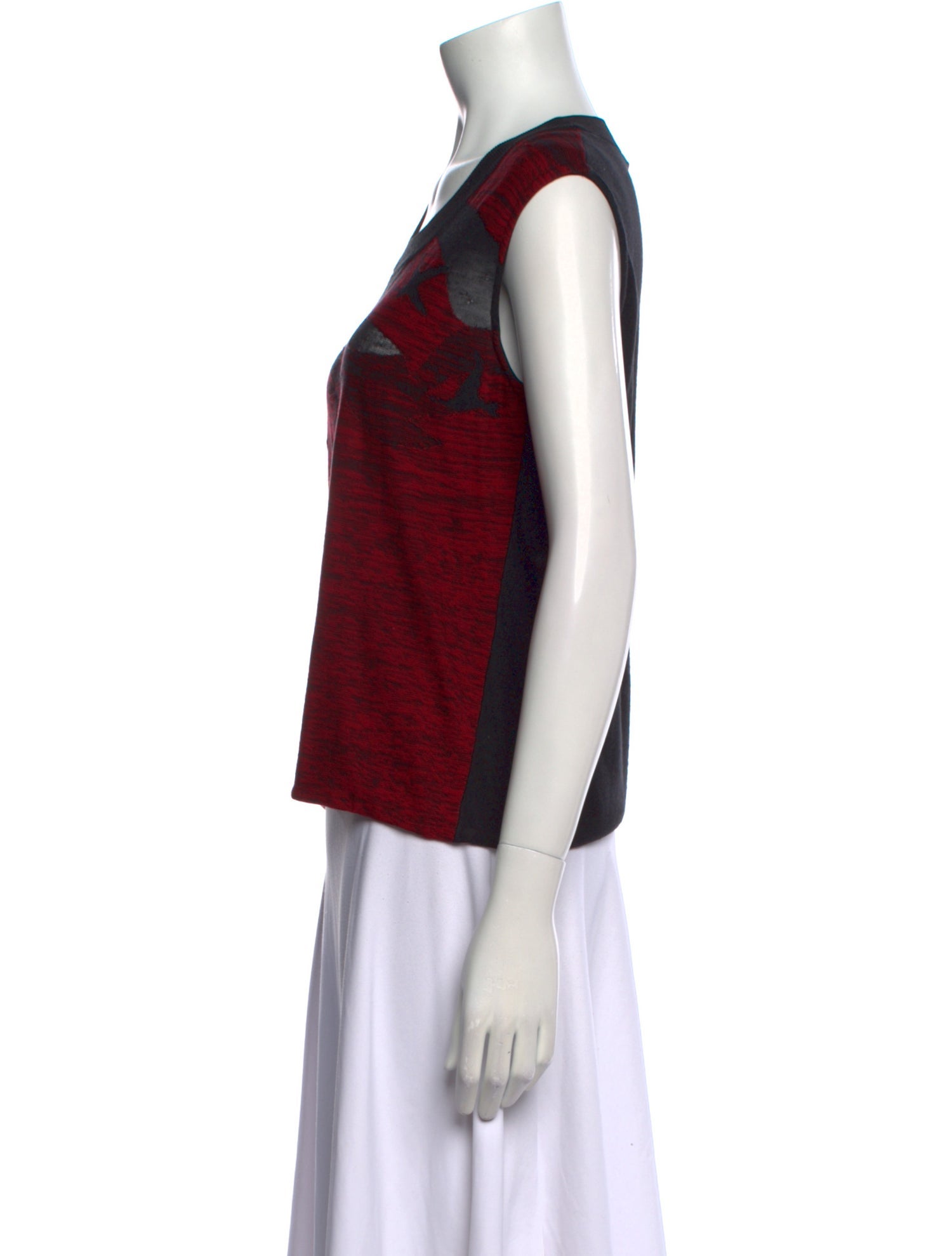 Sonia Rykiel Printed Scoop Neck Sweater