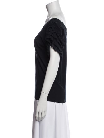 Sonia Rykiel Off-The-Shoulder Short Sleeve T-Shirt