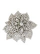 Sonia Rykiel Crystal Flower Brooch