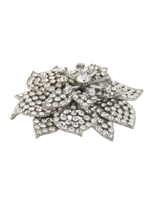 Sonia Rykiel Crystal Flower Brooch