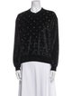 Sonia Rykiel Velvet Crew Neck Sweatshirt