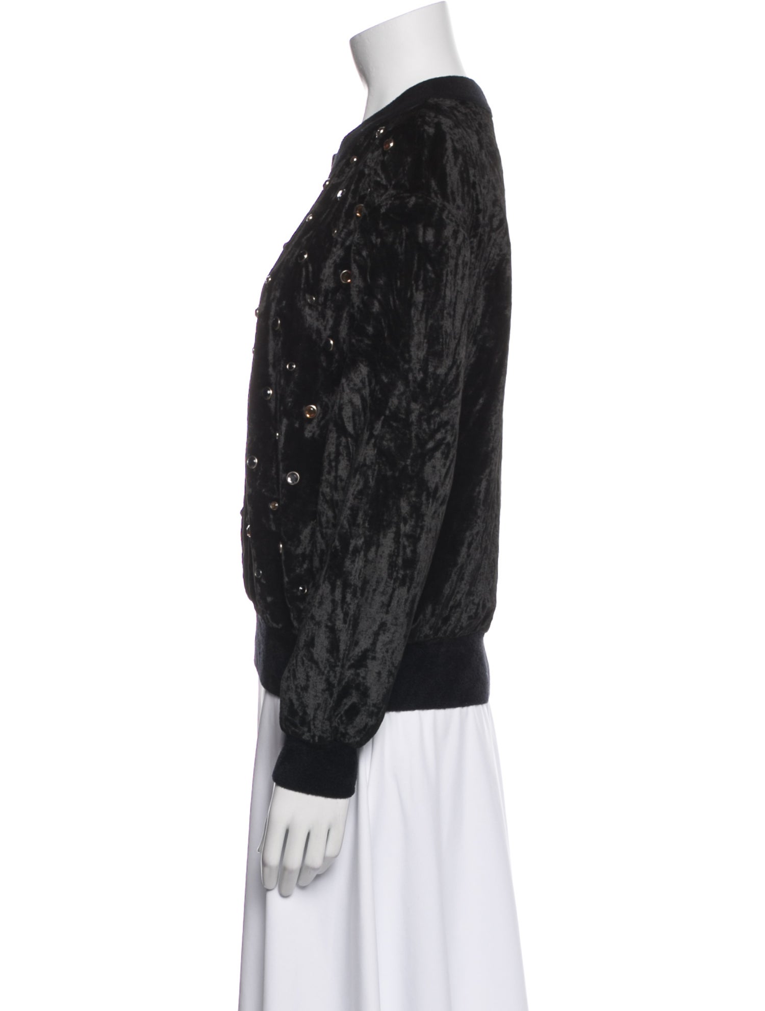 Sonia Rykiel Velvet Crew Neck Sweatshirt