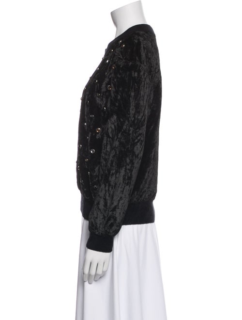 Sonia Rykiel Velvet Crew Neck Sweatshirt