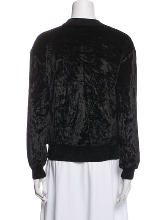Sonia Rykiel Velvet Crew Neck Sweatshirt