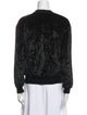 Sonia Rykiel Velvet Crew Neck Sweatshirt