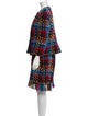 Sonia Rykiel Wool Tweed Pattern Skirt Set