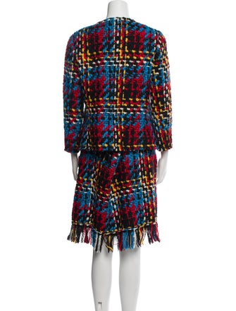 Sonia Rykiel Wool Tweed Pattern Skirt Set