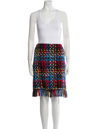 Sonia Rykiel Wool Tweed Pattern Skirt Set