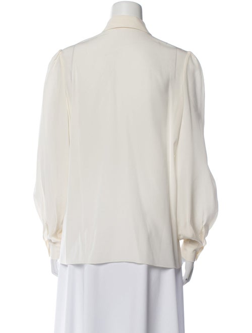 Sonia Rykiel Silk Long Sleeve Button-Up Top