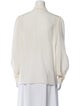 Sonia Rykiel Silk Long Sleeve Button-Up Top