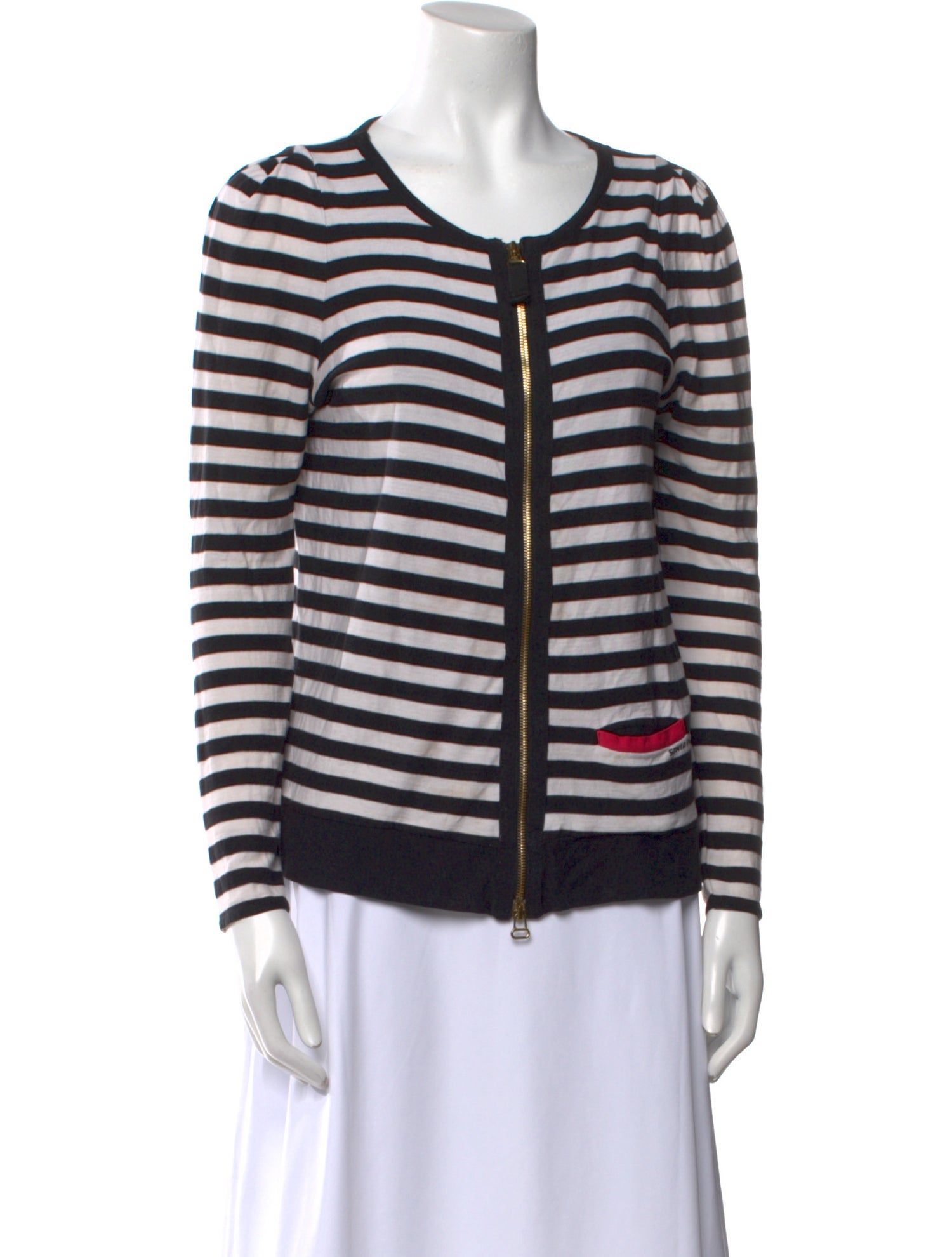 Sonia Rykiel Striped Scoop Neck Top