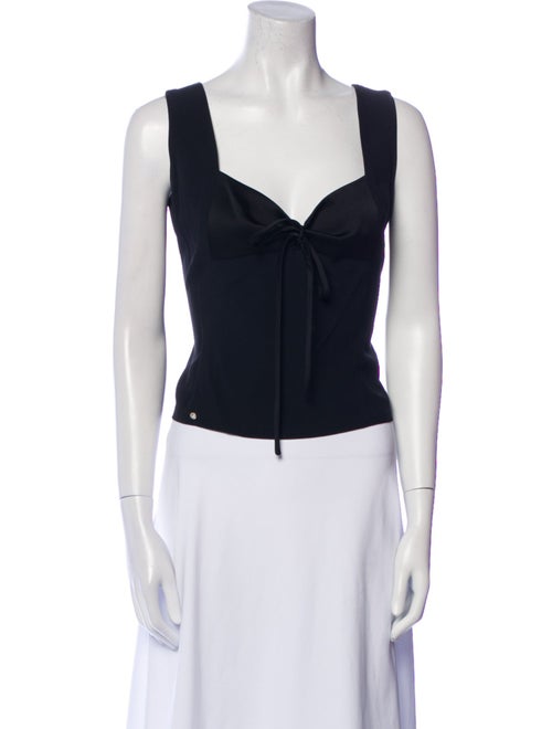 Sonia Rykiel V-Neck Sleeveless Crop Top