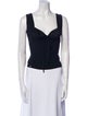 Sonia Rykiel V-Neck Sleeveless Crop Top
