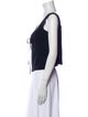 Sonia Rykiel V-Neck Sleeveless Crop Top