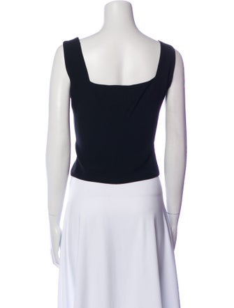 Sonia Rykiel V-Neck Sleeveless Crop Top